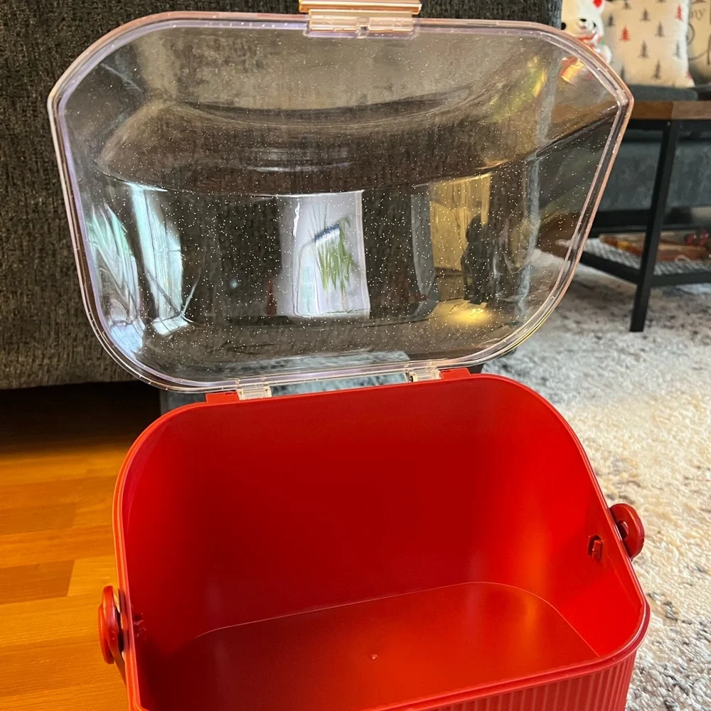 Red Makeup Holder